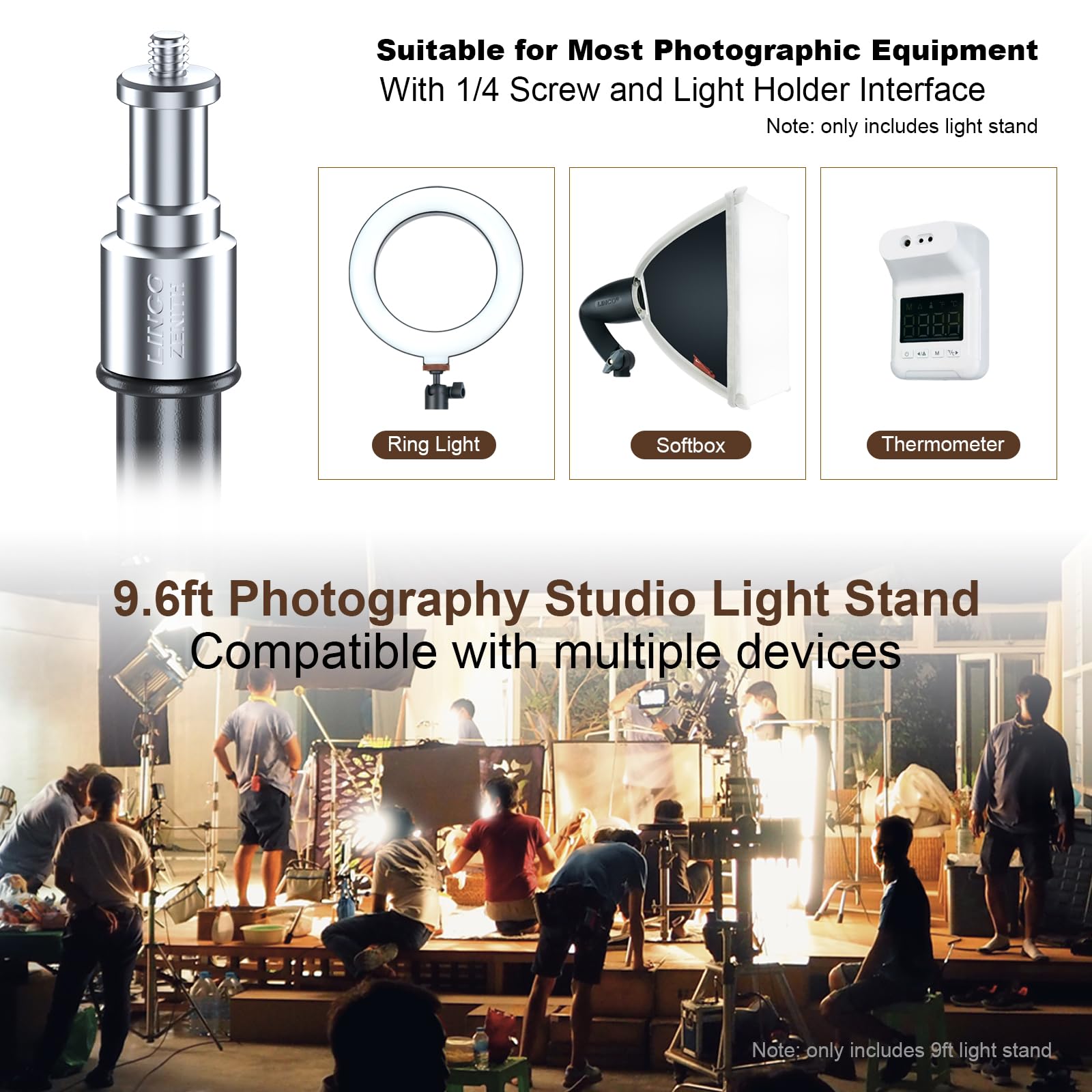 Amazon.com : LINCO Lincostore Zenith 9.6 feet/288 cm Photo Studio